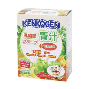 Bột Mầm Lúa Mạch Non & Trái cây Lợi Khuẩn, Lactic Acid Bacteria & Enzyme Young Barley Powder, 24 Gói (72g) - KENKOGEN