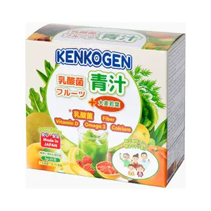 Bột Mầm Lúa Mạch Non & Trái cây Lợi Khuẩn, Lactic Acid Bacteria & Enzyme Young Barley Powder, 10 Gói (30g) - KENKOGEN