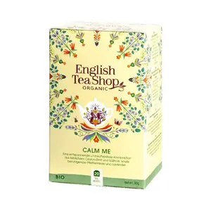 Trà Quế, Cam Thảo, Bạc Hà & Oải Hương Hữu Cơ, Calm Me, 20 Túi Trà, 1.06 oz (30g) - ENGLISH TEA SHOP