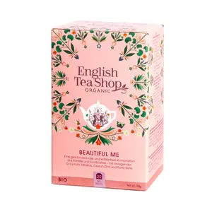 Trà Hoa Cúc, Rooibos, Bụt Giấm, Quế & Củ Dền Hữu Cơ, Beautiful Me, 20 Túi Trà, 1.06 oz (30g) - ENGLISH TEA SHOP