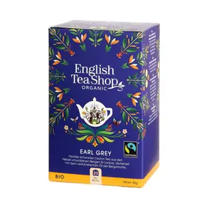 Trà Bá Tước Hữu Cơ, Earl Grey, 20 Túi Trà, 1.6 oz (45g) - ENGLISH TEA SHOP