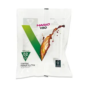 Giấy Lọc Cà Phê, V60 Coffee Paper Filter, VCF-02-100W, 100 Tờ - HARIO
