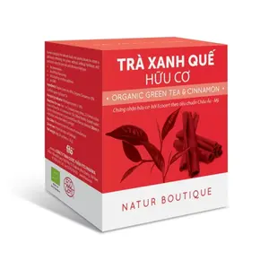Trà Xanh Quế Hữu Cơ, Organic Green Tea & Cinnamon, 20 Túi Lọc (36g) - NATUR BOUTIQUE