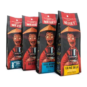 Combo Cà Phê Chồn, Arabica, Good Morning Vietnam & Cà Phê Đà Lạt, Best Seller Coffee Set, 4 Gói (1000g) - MR. VIET