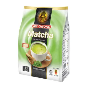 Trà Sữa, Matcha, Teh Hijau Pracampur, Cafe Art, 12 Gói (300g) - AIK CHEONG