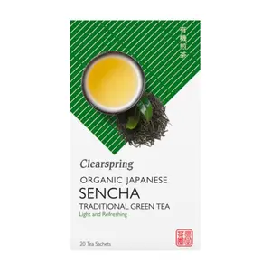Trà Xanh Sencha Nhật Hữu Cơ, Organic Japanese Sencha, Traditional Green Tea, 20 Gói (36g) - CLEARSPRING
