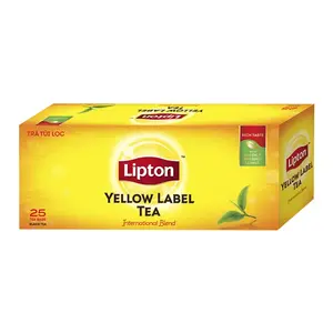 Trà Đen Túi Lọc, Black Tea, International Blend, Yellow Label, 25 Gói (50g) - LIPTON