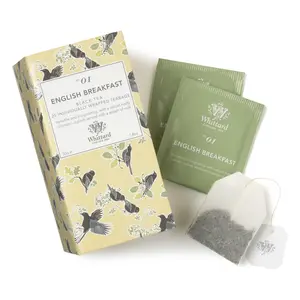 Trà Buổi Sáng Anh Quốc, English Breakfast No. 01, Black Tea, 25 Túi Lọc, 1.8 oz (50g) - WHITTARD