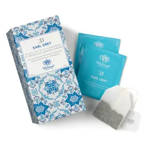 Trà Đen Bá Tước, Earl Grey No. 33, Black Tea with Flavouring, 25 Túi Lọc, 1.8 oz (50g) - WHITTARD