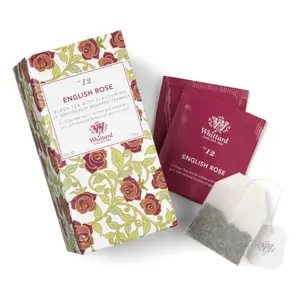 Trà Đen Hoa Hồng, English Rose No. 12, Black Tea with Flavouring, 25 Túi Lọc, 1.8 oz (50g) - WHITTARD