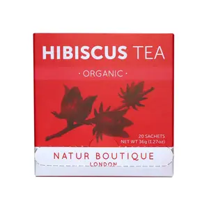 Trà Bụt Giấm Hữu Cơ, Organic Hibicus Tea, 20 Túi Lọc (36g) - NATUR BOUTIQUE
