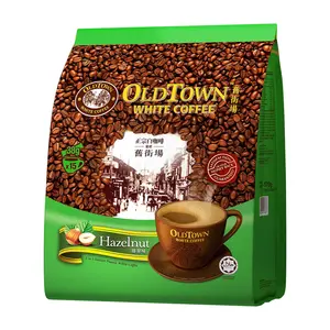 Cà Phê Hạt Phỉ, Hazelnut, 3 in 1 Instant Premix White Coffee, 15 Gói (570g) - OLDTOWN WHITE COFFEE