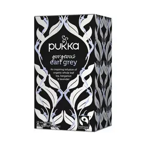 Trà Thảo Mộc Bá Tước Hữu Cơ, Organic Gorgeous Earl Grey, 20 Gói, 1.41 oz (40g) - PUKKA