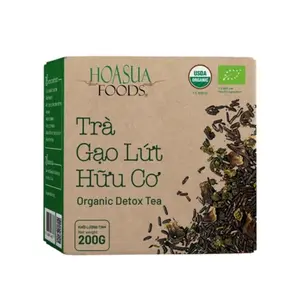 Trà Gạo Lứt Hữu Cơ, Organic Detox Tea (200g) - HOA SUA FOODS