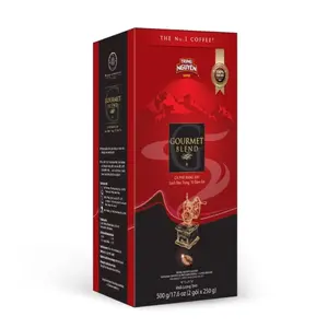Cà Phê Rang Xay, Gourmet Blend, 59.9% Arabica & 40% Robusta, 2 Gói, 17.6 oz (500g) - TRUNG NGUYEN