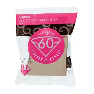Giấy Lọc Cà Phê Màu Nâu, V60 Coffee Paper Filter, VCF-01-100M, 100 Tờ - HARIO