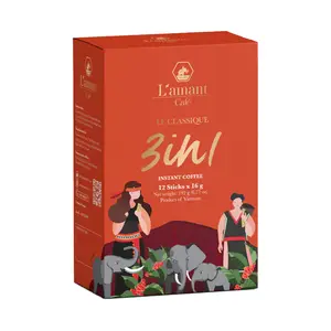 Cà Phê Sữa Hòa Tan, Le Classique, 3 in 1, 12 Gói (192g) - L'AMANT CAFE
