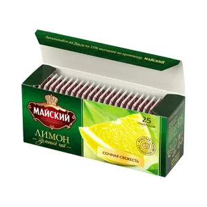 Trà Xanh Hương Chanh Vàng, Lemon Green Tea, 25 Túi Trà (37.5g) - MAISKY