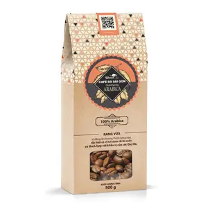 Cà Phê Hạt Rang, Rang Vừa, Roasted Coffee Beans, 100% Arabica (500g) - WEASEL COFFEE