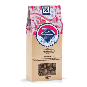 Cà Phê Hạt Rang, Rang Đậm, Roasted Coffee Beans, 100% Robusta (500g) - WEASEL COFFEE