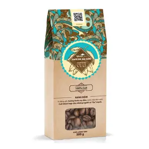 Cà Phê Hạt Rang, Rang Đậm, Roasted Coffee Beans, 100% Culi (500g) - WEASEL COFFEE