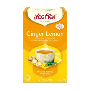 Trà Chanh Gừng Hữu Cơ, Organic Ginger Lemon Tea, 17 Túi Trà (30.6g) - YOGI TEA