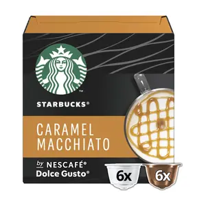 Cà Phê Viên Nén, Caramel Macchiato, by Nescafe Dolce Gusto, 6 Ly (127.8g) - STARBUCKS