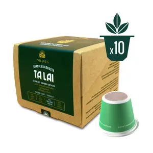 Cà Phê Bột Ta Lai, Espresso Capsules, Arabica & Robusta, 10 Viên (60g) - FOLLIET