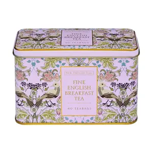 Trà Anh Buổi Sáng (Hồng), Fine English Breakfast Tea, The Song Thrush & Berries, 40 Túi Trà (80g) - NEW ENGLISH TEAS