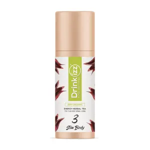 Trà Thảo Mộc Năng Lượng Hữu Cơ Dáng Thon, 100% Organic Energy Herbal Tea, No. 3 Slim Body, 12 Túi Lọc (30g) - DRINKIZZ