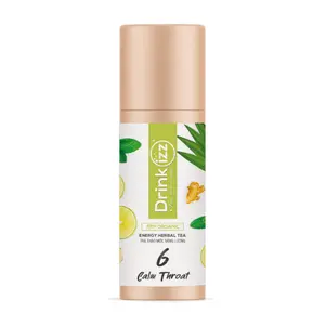 Trà Thảo Mộc Năng Lượng Hữu Cơ Ấm Họng, 100% Organic Herbal Energy Tea, No. 6 Calm Throat, 12 Túi Lọc (30g) - DRINKIZZ