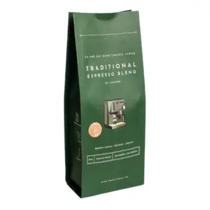 Cà Phê Hạt Rang Truyền Thống, Traditional Espresso Blend, Pre-Ground Coffee, Brown Sugar Raisins Creamy (250g) - LACAPH