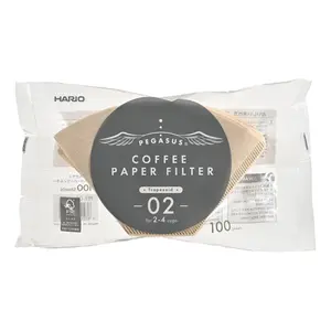 Giấy Lọc Cà Phê Màu Tự Nhiên, Pegasus Coffee Paper Filter, PEF-02-100M, 100 Tờ - HARIO