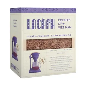 Cà Phê Hạt Rang Xay, Filter Blend, Medium Roast 100% Arabica, 8.8 oz (250g) - LACAPH