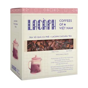 Trà Vỏ Quả Cà Phê, Cascara Tea, Sun-Dried 100% Arabica Cascara, 4.4 oz (125g) - LACAPH