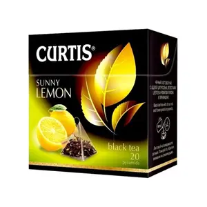 Trà Đen Chanh Vàng, Sunny Lemon, 20 Túi Lọc, 1.2 oz (34g) - CURTIS