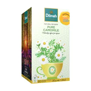 Trà Hoa Cúc, Calm, Natural Infusion Pure Camomile, 20 Túi Trà, 1.06 oz (30g) - DILMAH