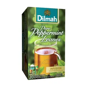 Trà Bạc Hà Nguyên Chất, Pure Peppermint Leaves, 20 Túi Trà, 1.06 oz (30g) - DILMAH