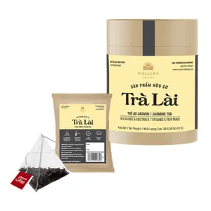 Trà Lài Hữu Cơ, Jasmine Tea, Organic & Fair Trade, 10 Túi Lọc (20g) - FOLLIET