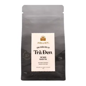 Trà Đen Hữu Cơ, Black Tea, Organic & Fair Trade (100g) - FOLLIET