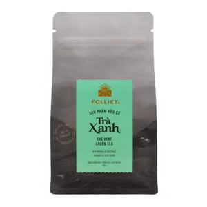 Trà Xanh Hữu Cơ, Green Tea, Organic & Fair Trade (100g) - FOLLIET