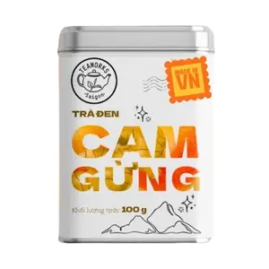 Trà Đen Cam Gừng, Black Tea with Dried Orange & Dried Ginger (100g) - TEAWORKS