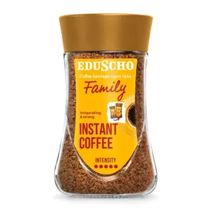 Cà Phê Hòa Tan, Eduscho Family, Invigorating & Strong Instant Coffee (200g) - TCHIBO