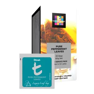 Trà Thảo Mộc Bạc Hà , T Sachet Pure Peppermint Leaves, 30 Túi Trà, 2.12 oz (60g) - DILMAH