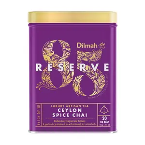 Trà Đen, 85 Reserve, Ceylon Spice Chai, 20 Túi Trà, 1.41 oz (40g) - DILMAH