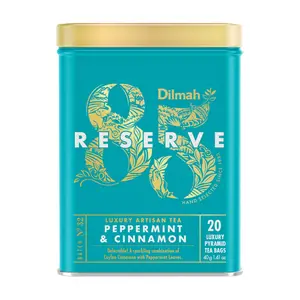 Trà Bạc Hà & Quế, 85 Reserve, Peppermint & Cinnamon, 20 Túi Trà, 1.41 oz (40g) - DILMAH