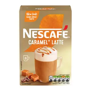Cà Phê Hòa Tan Vị Caramen, Caramel Latte, 8 Ly (136g) - NESCAFE