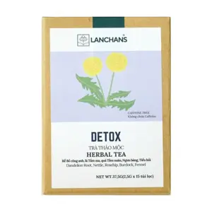 Trà Thảo Mộc Hỗ Trợ Thanh Lọc Cơ Thể, Herbal Tea, Detox, 15 Túi Lọc (37.5g) - LANCHANS