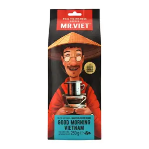 Cà Phê Hạt Rang, Good Morning Vietnam, Roasted Coffee Beans, 8.8 oz (250g) - MR. VIET