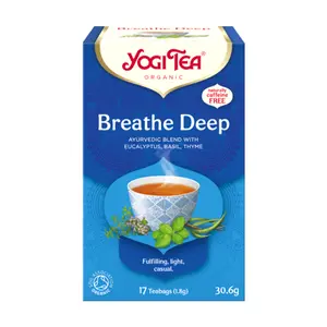 Trà Thảo Mộc Hữu Cơ Hơi Thở Sâu, Organic Tea Breathe Deep, 17 Túi Trà (30.6g) - YOGI TEA